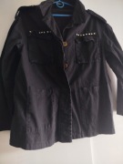 Czarna jeansowa kurtka katana z dżetami Ciminy Paris S 36