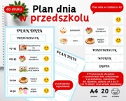 Plan dnia w przedszkolu A3 do druku