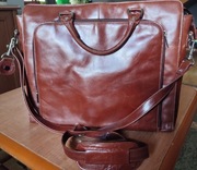 Torba na laptopa, skóra naturalna