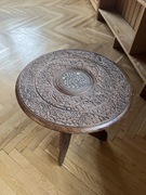 Stolik ręcznie rzeźbiony antyk 