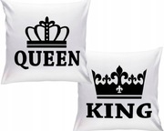 2Poduszki walentynki dla zakochanch nadruk  różne wzory Queen king poduszka