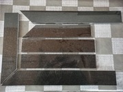 Ramka kominek narożny GRANIT