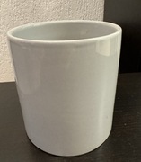 Donica osłonka jasny szara wazon ceramika połysk