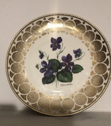 Piękny ,, zabytkowy porcelanowy talerzyk ozdobny -19,5 cm .