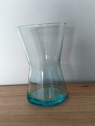 wazonik turkus forma klepsydry szkło