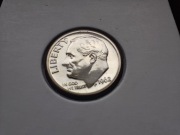 Proof 10 cent  One Dime 1962 idealny stan Srebro Ag900