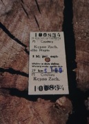 PKP kartonikowe bilet kolejowy Czastary Kępno Zach. albo Słupia lata 90-te