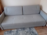 Sofa beżowa z funkcją spania 