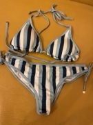 Strój kąpielowy niebieskogranatowy damski S  Change France dwuczęściowy 