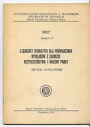 ELEMENTY DYDAKTYKI PROWADZENIA WYKŁADÓW BHP