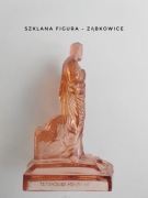 Szklana figura Ząbkowice Pan Jezus unikatowa figura 