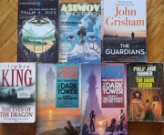 English Horror and Fantasy Books King, Grisham, Asimov, Dick, Farmer