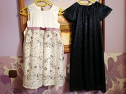 Zestaw wyjściowy dziewczęcy roz 128  sukienki +sweterek rozpinany 