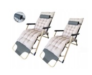 Leżak metal szary Domidekor