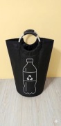 Torba na butelki plastikowe do recyklingu 82L czarna NOWA