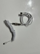 Kabel do klawiatury spiralny USB c usb