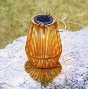 2SZT. Latarnie słoneczne na zewnątrz w stylu bohemy z żarówką LED