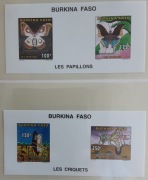 Burkina Faso 1996  FAUNA Mi 1419-22 B owady kompl 2 x ark  CIĘTE idealny