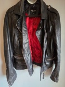 Ramoneska czarna z prawdziwej owczej skóry MOHITO 40