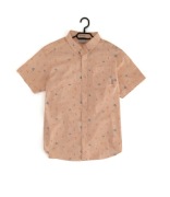 Męska Koszula z Krótkim Rękawem Bawełna Morelowa Columbia |R. M