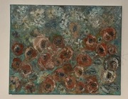 Obraz olej na płótnie 30x23 cm mąki, łąka