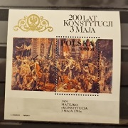 Fi: 3182** blok 142.  200 rocznica Konstytucji 3 Maja.