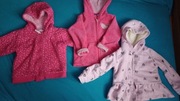 Trzy ciepłe bluzy dla dziewczynki, rozm 92