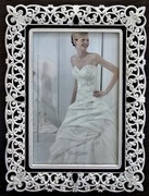 Ozdobna srebrna ramka do zdjęć 10x15. Prawdziwy glamour! PIĘKNA!