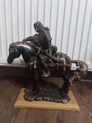 Rzeźba wojownik, ręcznie robiona, gips 