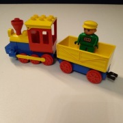 Lego Duplo 2731 unikat ciuchcia z wagonem 1996r.