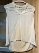 Only biała bluzka 38 M wiskoza lekka koronka