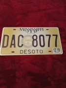 Replika kopia tablica rejestracyjna USA Mississippi 30x15 cm