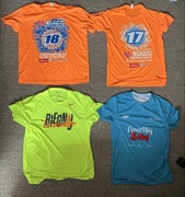 4 koszulki biegowe sportowe. Męskie M. 4F, Nike