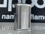 Zapalniczka Zippo 2004, Grey Silver Emblem, Brushed Chrome