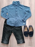 Dopo Dopo flanelowa koszula w kratkę rozm 104