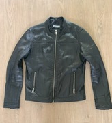 CZARNA SKÓRZANA KURTKA MĘSKA roz. L JAK NOWA !!!!