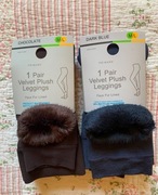 2szt. Leginsy ocieplane z futerkiem r. M/L