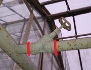 Zawór ręczny z pokrętłem na rurę stalowy 76mm 7,6cm rury element 2 szt