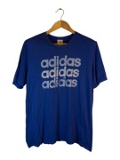 Koszulka Adidas niebieska z dużym logiem l