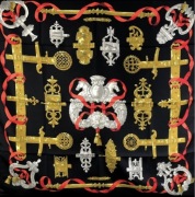 FERRONNERIE HERMES jedwab szal chusta vintage 1970