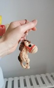 Konik na szydełku, brelok, zawieszka handmade 