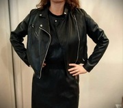 Kurtka skórzana (ze skóry ekologicznej) Mohito, rozmiar 42, XL