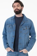 Kurtka Lee Rider Jacket Blue Bird Mid Worn L89ZHVB69 Jeansy Dżinsowa L