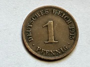 Niemcy Cesarstwo Niemieckie - 1 fenig, pfennig 1915 - mennica A