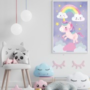 Pastelowe grafiki A3 do dziecięcego pokoju 