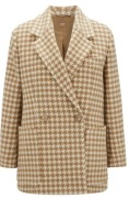 BOSS REGULAR-FIT JACKET IN A HOUNDSTOOTH WOOL-BLEN