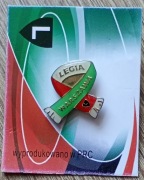 LEGIA WARSZAWA oficjalna odznaka Szalik / Radomiak Zagłębie Sosnowiec 