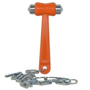 Młoteczek z łańcuszkiem do zbicia szybki przycisku alarmowego