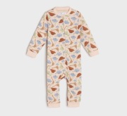 Sinsay Pajacyk Dresowy i Czapka Dinozaury Roz. 74