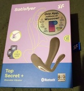 Masażer z wibracją Satisfyer Top Secret + Connect App Czarny